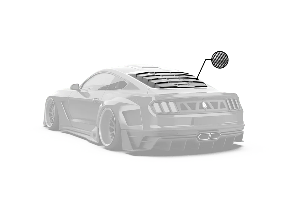 Robot Craftsman Ford Mustang Dusk Rear Window Covers - Image 2