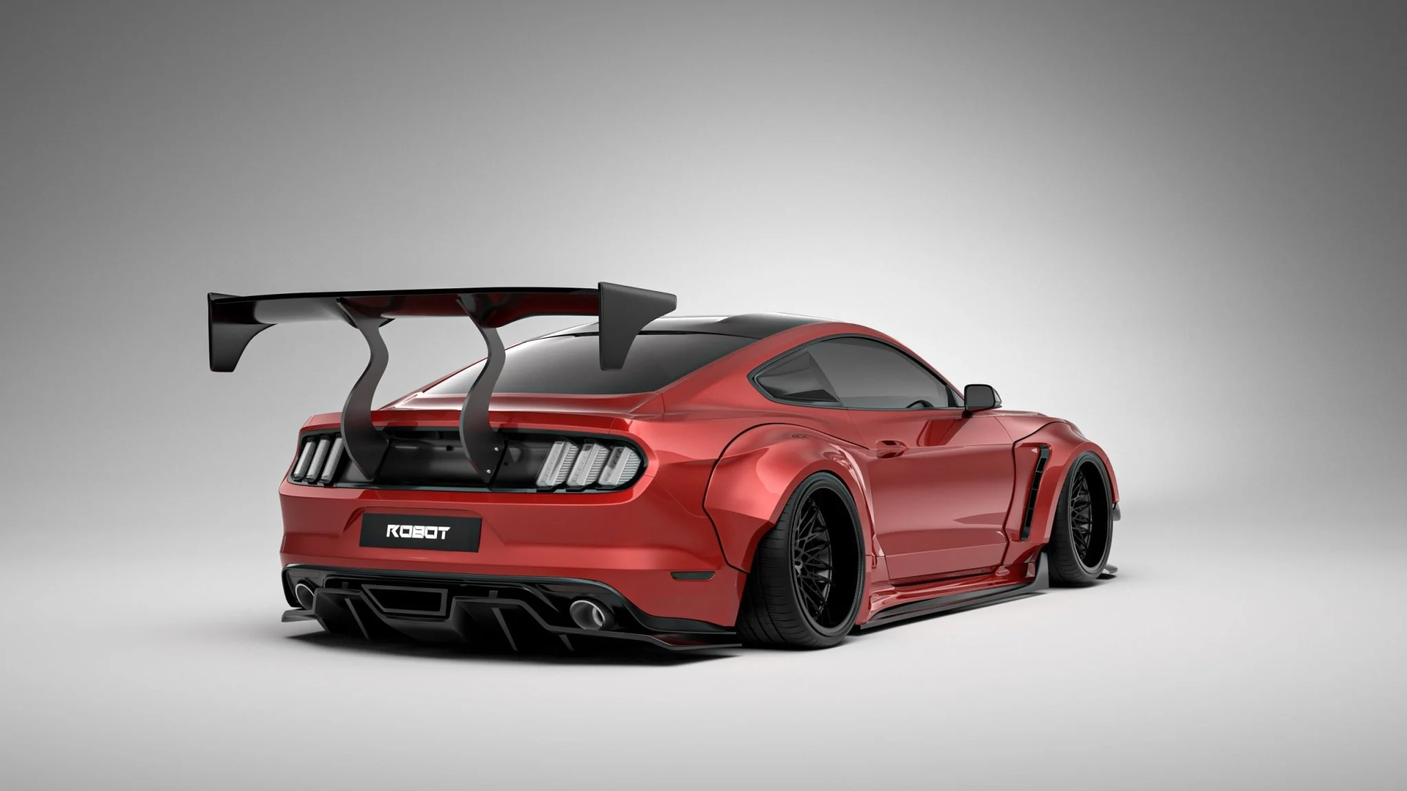 Robot Craftsman Ford Mustang V2 Fibre Glass Reinforced Plastic Complete Body Kit 2015-2023 - Image 6