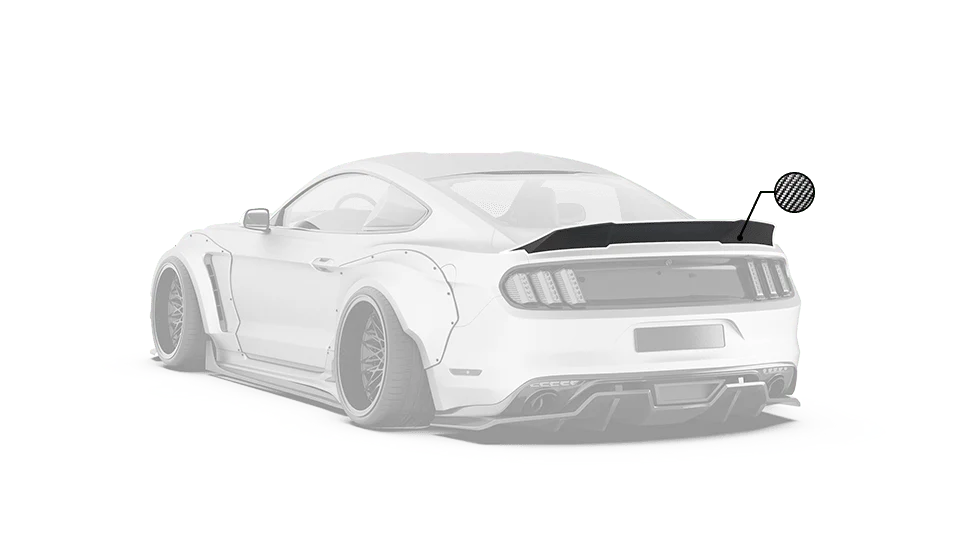 Robot Craftsman Ford Mustang V2 Ducktail Spoiler - Image 2