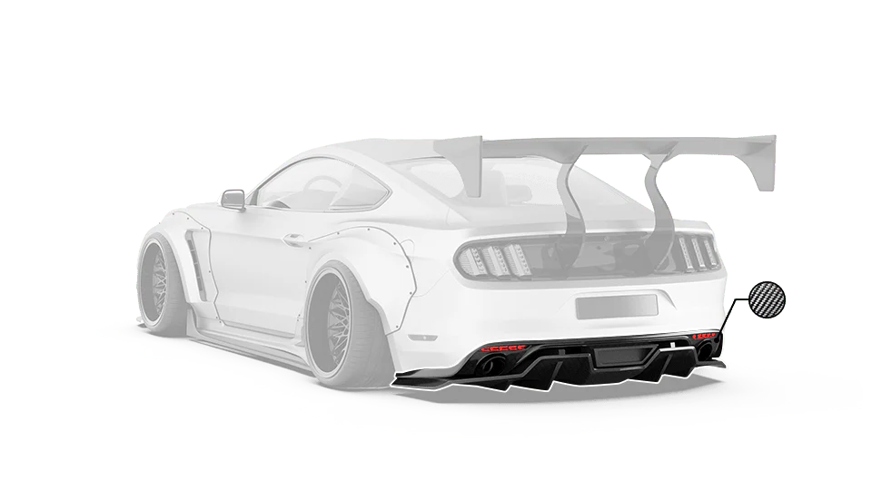 Robot Craftsman Ford Mustang V2 Rear Diffuser (S550.1) - Image 2