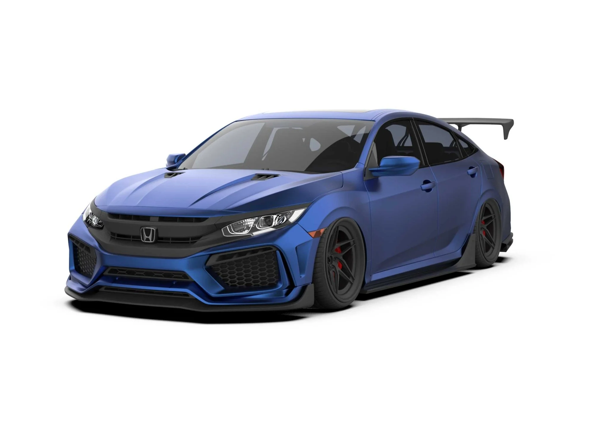 Robot Craftsman 10th Gen Honda Civic Body Kit Narrowbody Fibre Glass Reinforced Plastic Complete Body Kit - Image 2