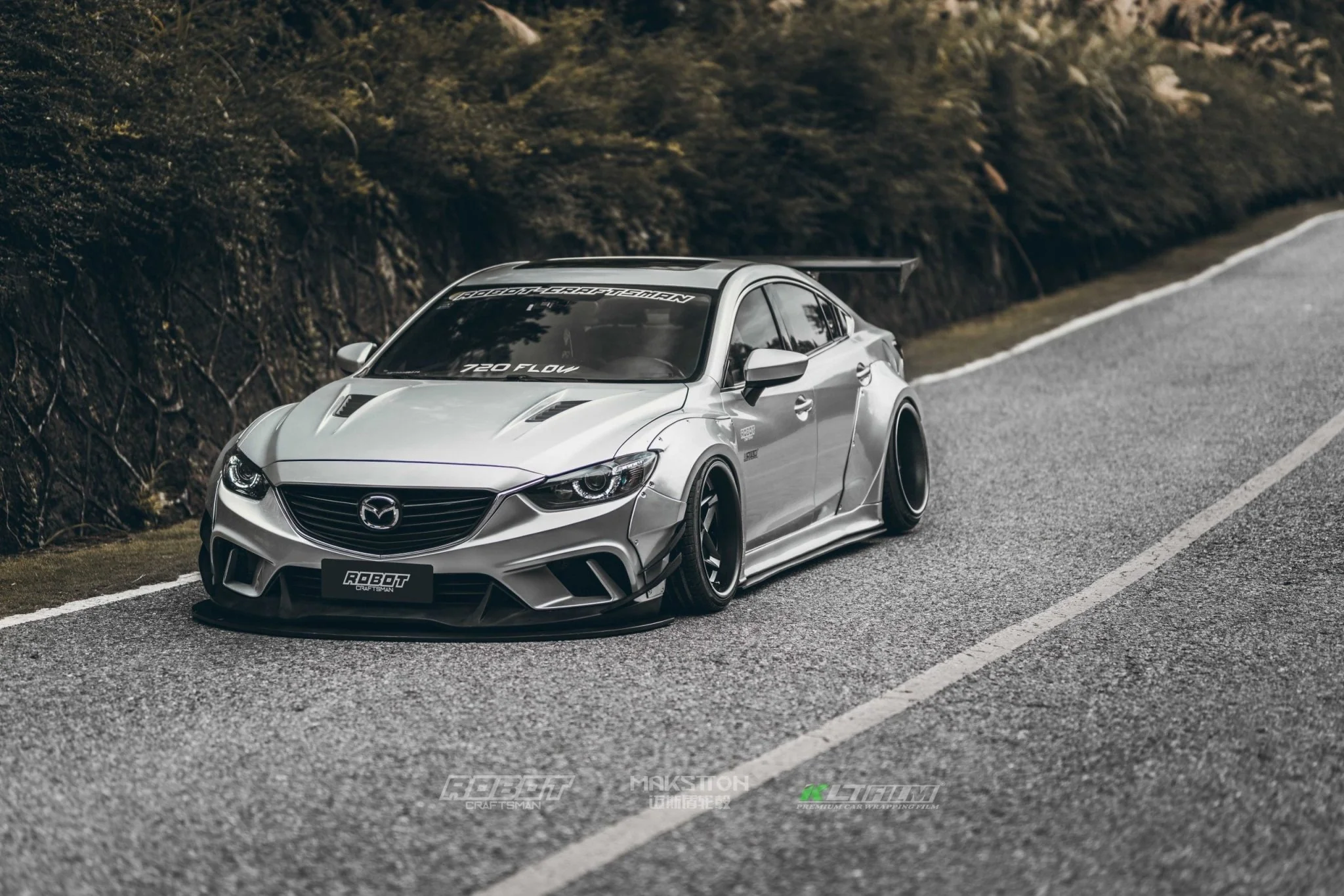 Robot Craftsman Mazda 6 2014-2017 Plus Body Kit Fibre Glass Reinforced Plastic Complete Widebody Kit (FRP) - Image 13