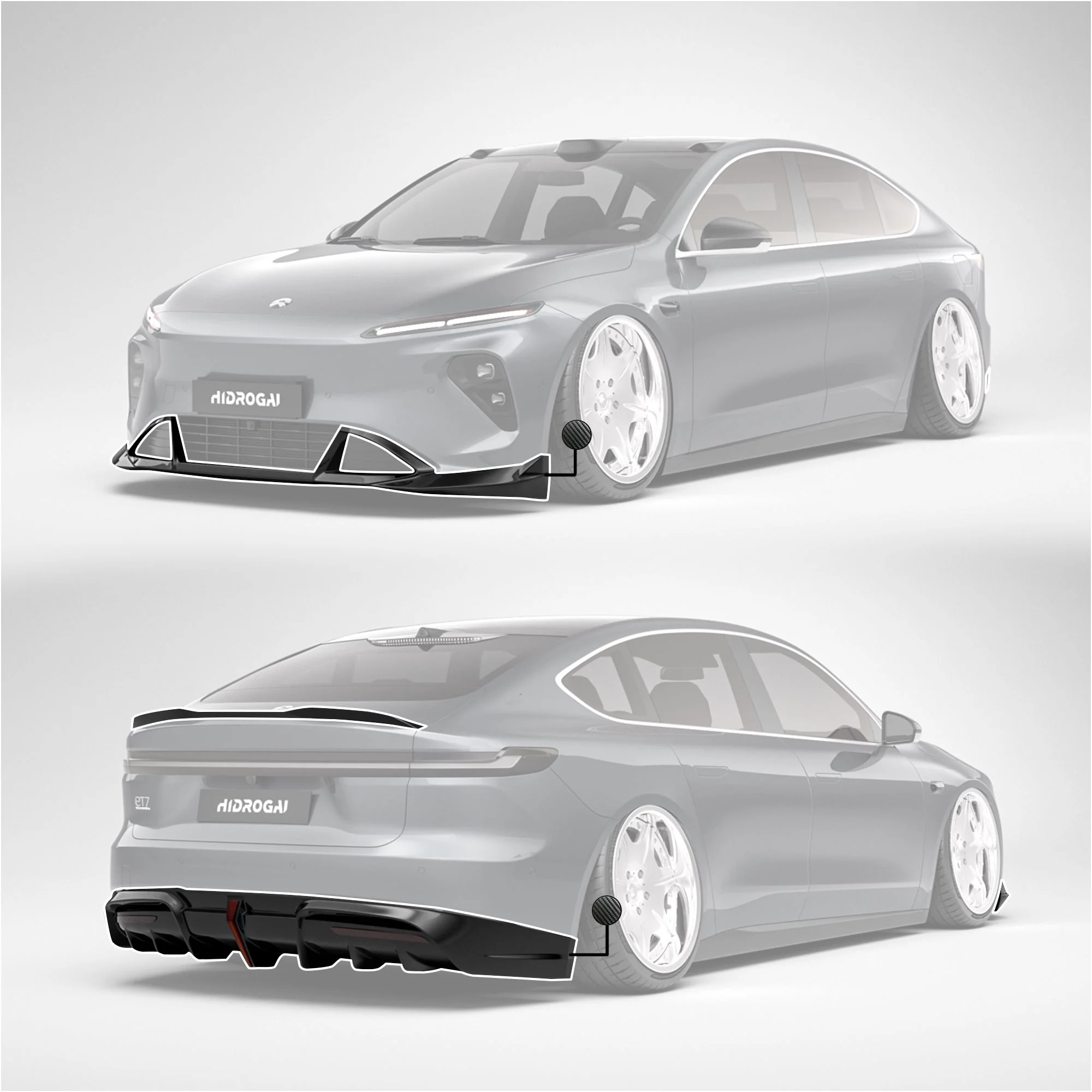 Robot NIO ET7 Lowline Bodykit (Hydrogai Series) - Image 16
