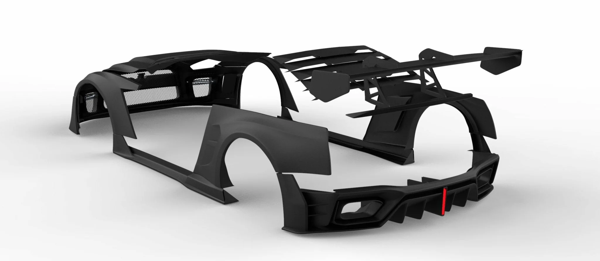 Robot Craftsman Nissan GTR Body Kit R35 WIDEBODY Fibre Glass Reinforced Plastic Complete Body Kit (FRP) - Image 35