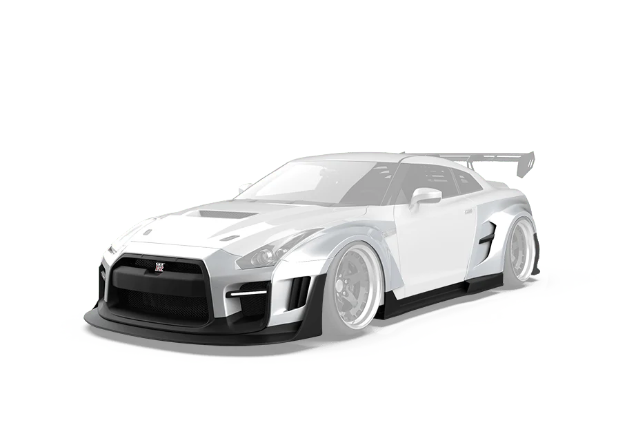 Robot Craftsman Nissan GTR Body Kit R35 WIDEBODY Fibre Glass Reinforced Plastic Complete Body Kit (FRP) - Image 40