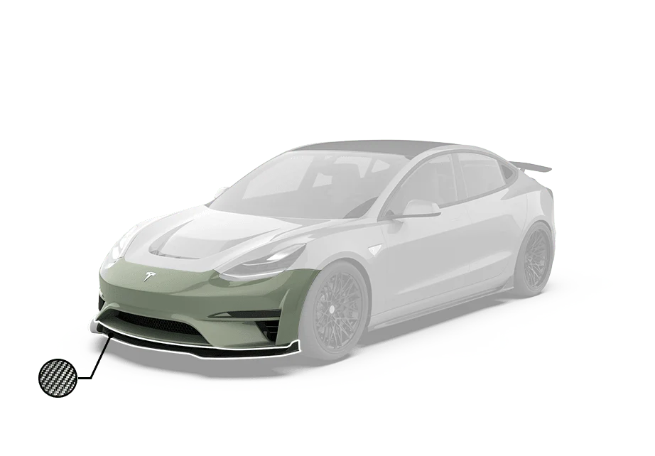 Robot Craftsman Tesla Model 3 "Crypton" Front Bumper & Front Lip - Image 2