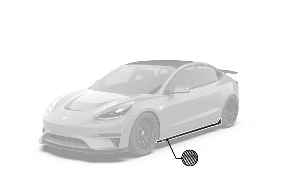 Robot Craftsman Tesla Model 3 "Crypton" Side Skirts - Image 2
