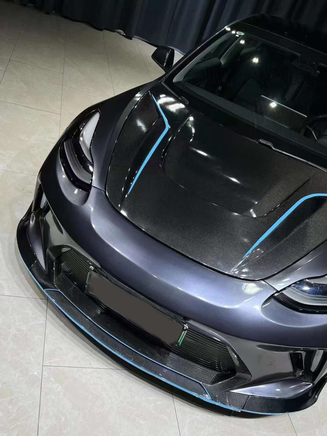 Robot Craftsman Tesla Model 3 “HACKER” Front Bumper & Front Lip (2017–2023 pre-facelift) - Image 10
