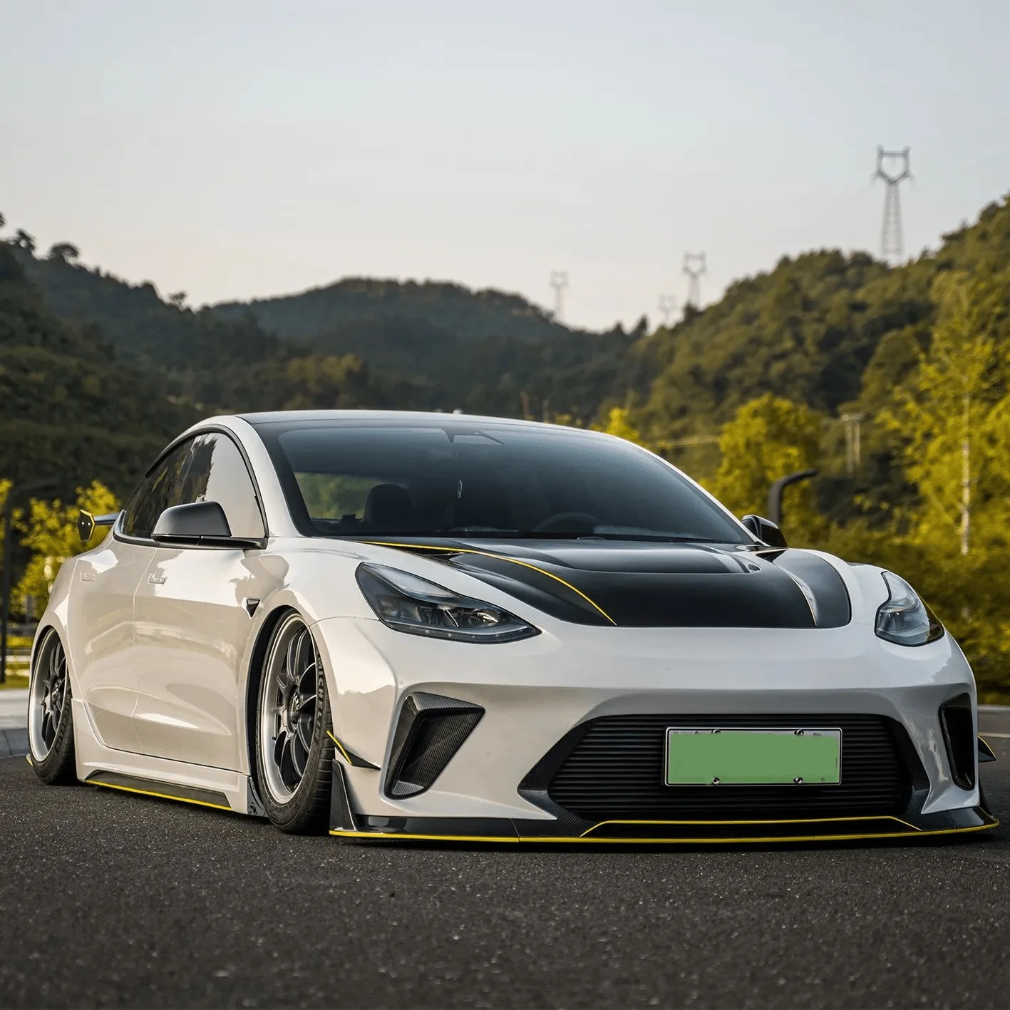 Robot Craftsman Tesla Model 3 “HACKER” Front Bumper & Front Lip (2017–2023 pre-facelift) - Image 13