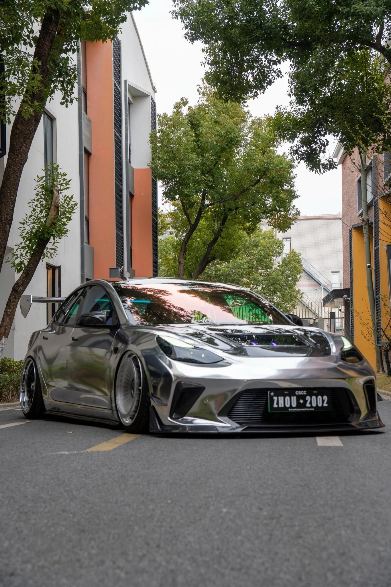 Robot Craftsman Tesla Model 3 “HACKER” Front Bumper & Front Lip (2017–2023 pre-facelift) - Image 22