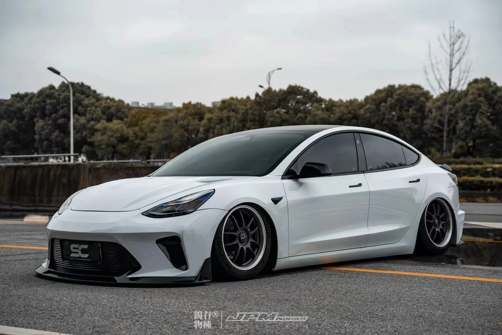 Robot Craftsman Tesla Model 3 “HACKER” Front Bumper & Front Lip (2017–2023 pre-facelift) - Image 27