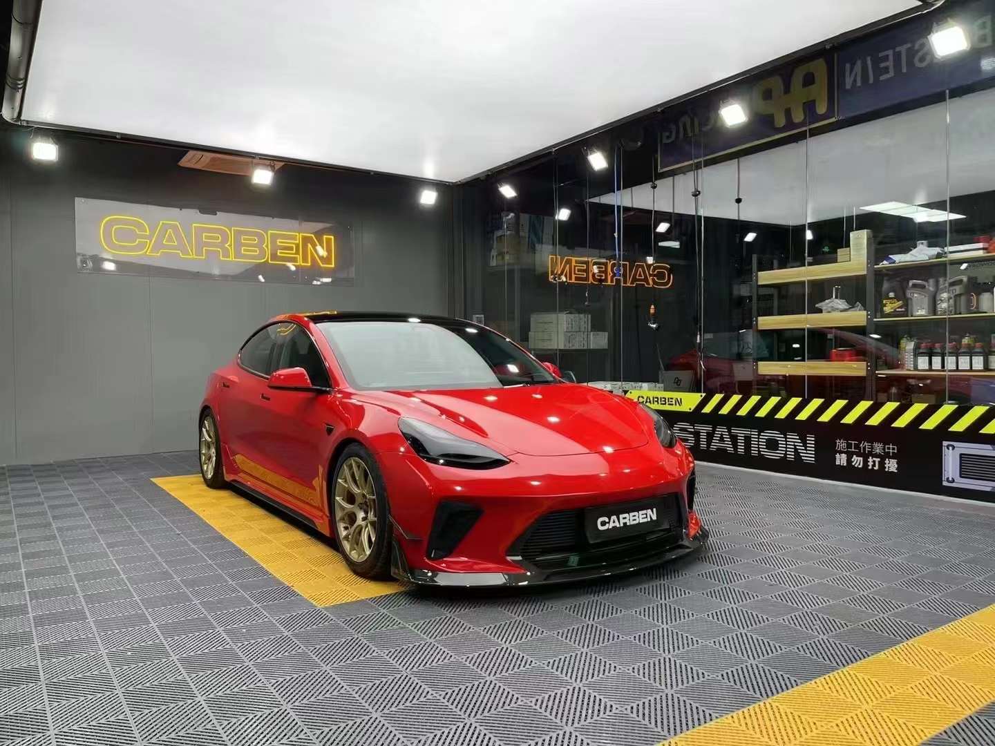 Robot Craftsman Tesla Model 3 “HACKER” Front Bumper & Front Lip (2017–2023 pre-facelift) - Image 7