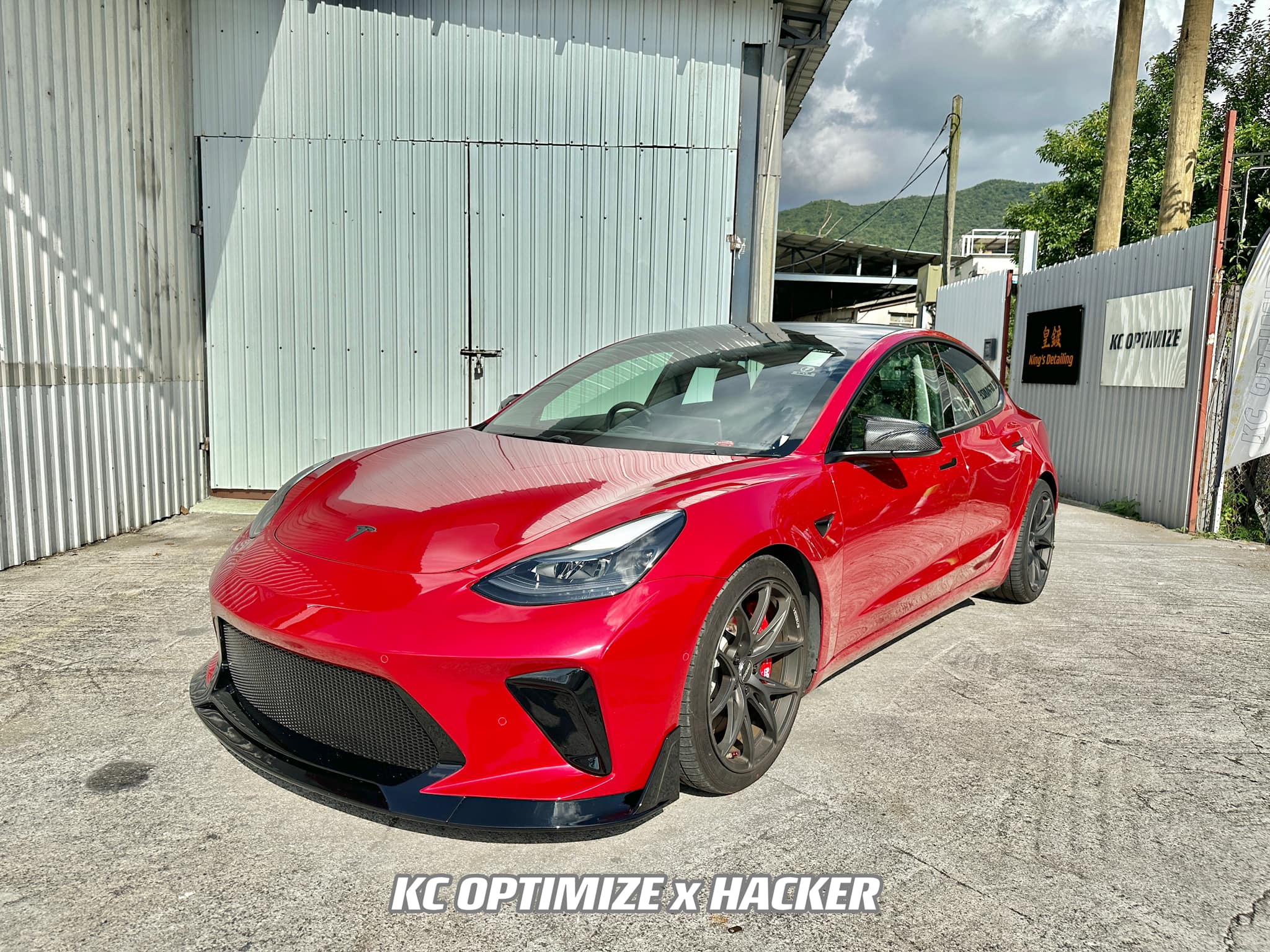 Robot Craftsman Tesla Model 3 “HACKER” Front Bumper & Front Lip (2017–2023 pre-facelift) - Image 8