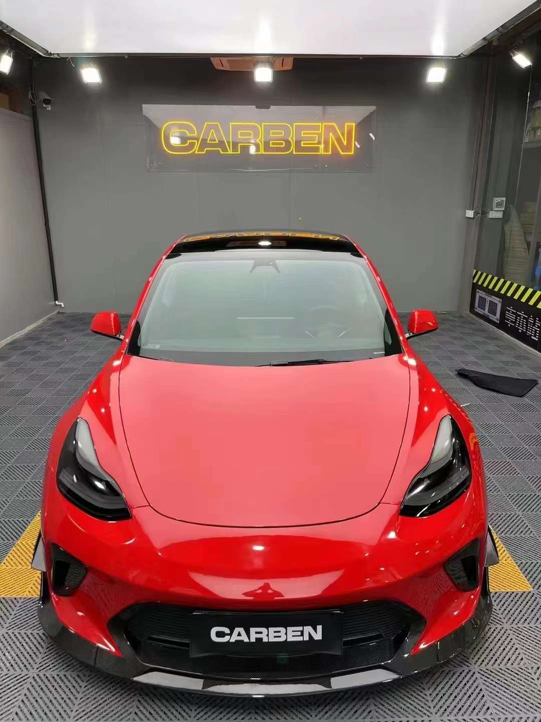 Robot Craftsman Tesla Model 3 “HACKER” Front Bumper & Front Lip (2017–2023 pre-facelift) - Image 9