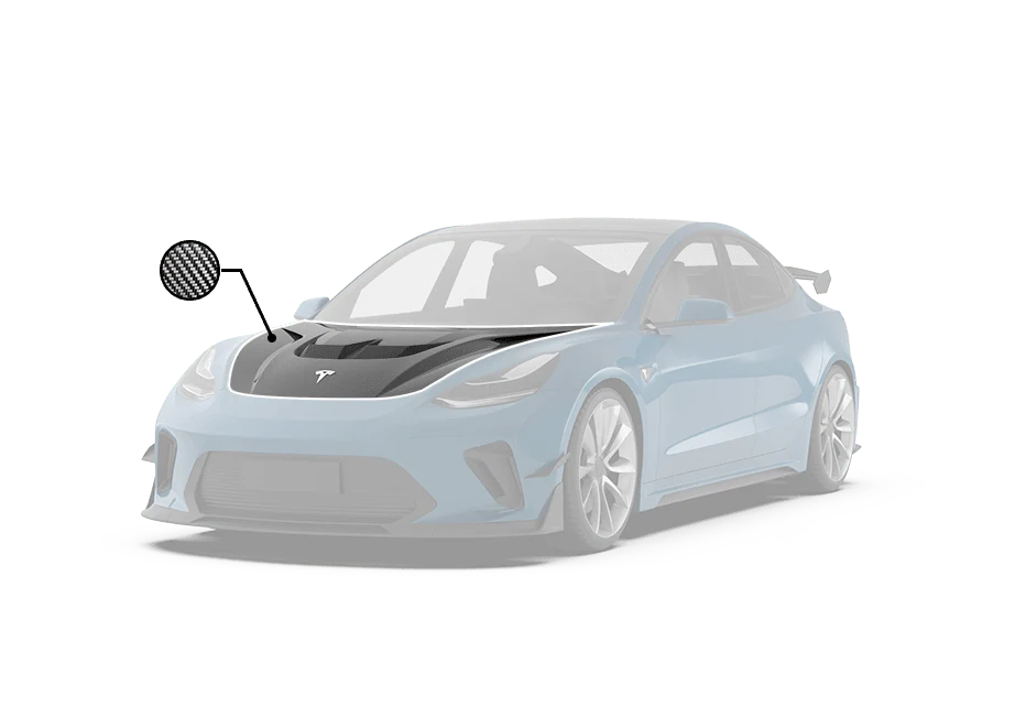 Robot Craftsman Tesla Model 3 Model Y “HACKER” Hood / Bonnet - Image 2