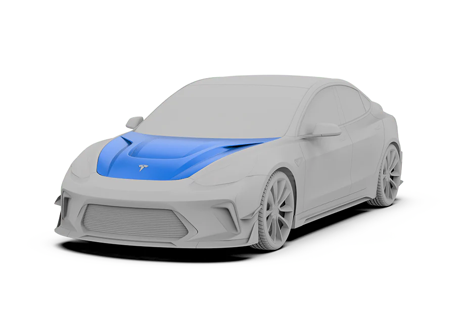 Robot Craftsman Tesla Model 3 Model Y “HACKER” Hood / Bonnet - Image 3