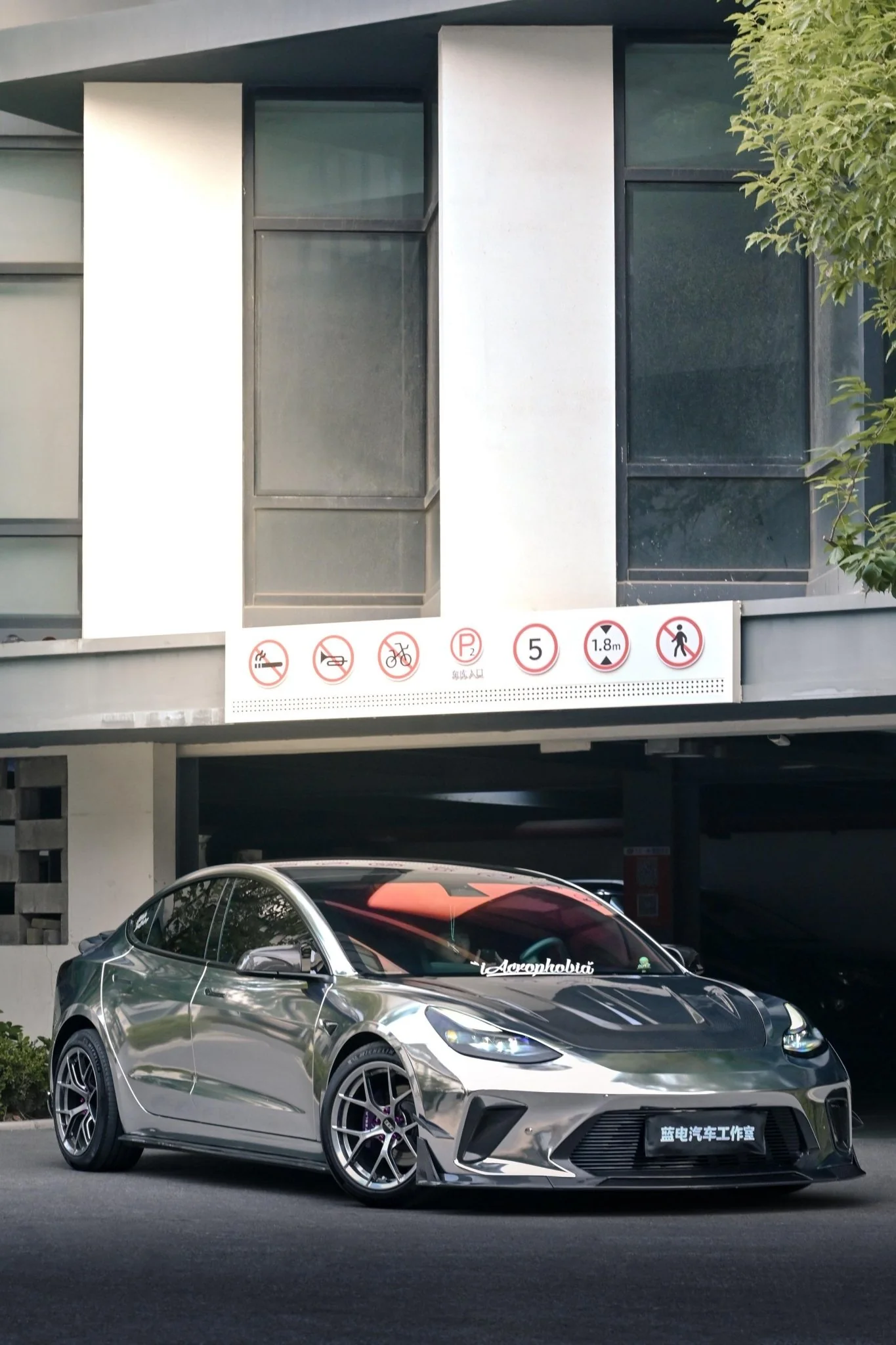 Robot Craftsman Tesla Model 3 “HACKER” Narrowbody Fibre Glass Reinforced Plastic Complete Body Kit (FRP) - Image 27