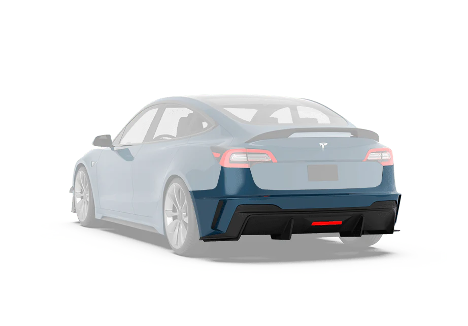 Robot Craftsman Tesla Model 3 “HACKER” Rear Bumper & Diffuser (2017–2023 pre-facelift)