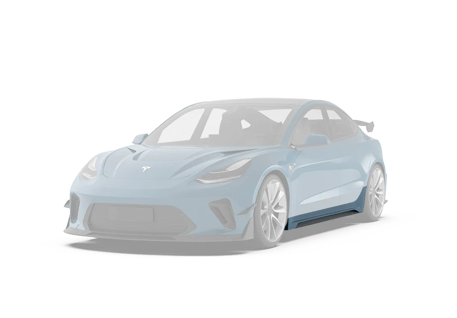Robot Craftsman Tesla Model 3 “HACKER” Side Skirts (2017–2023 pre-facelift)