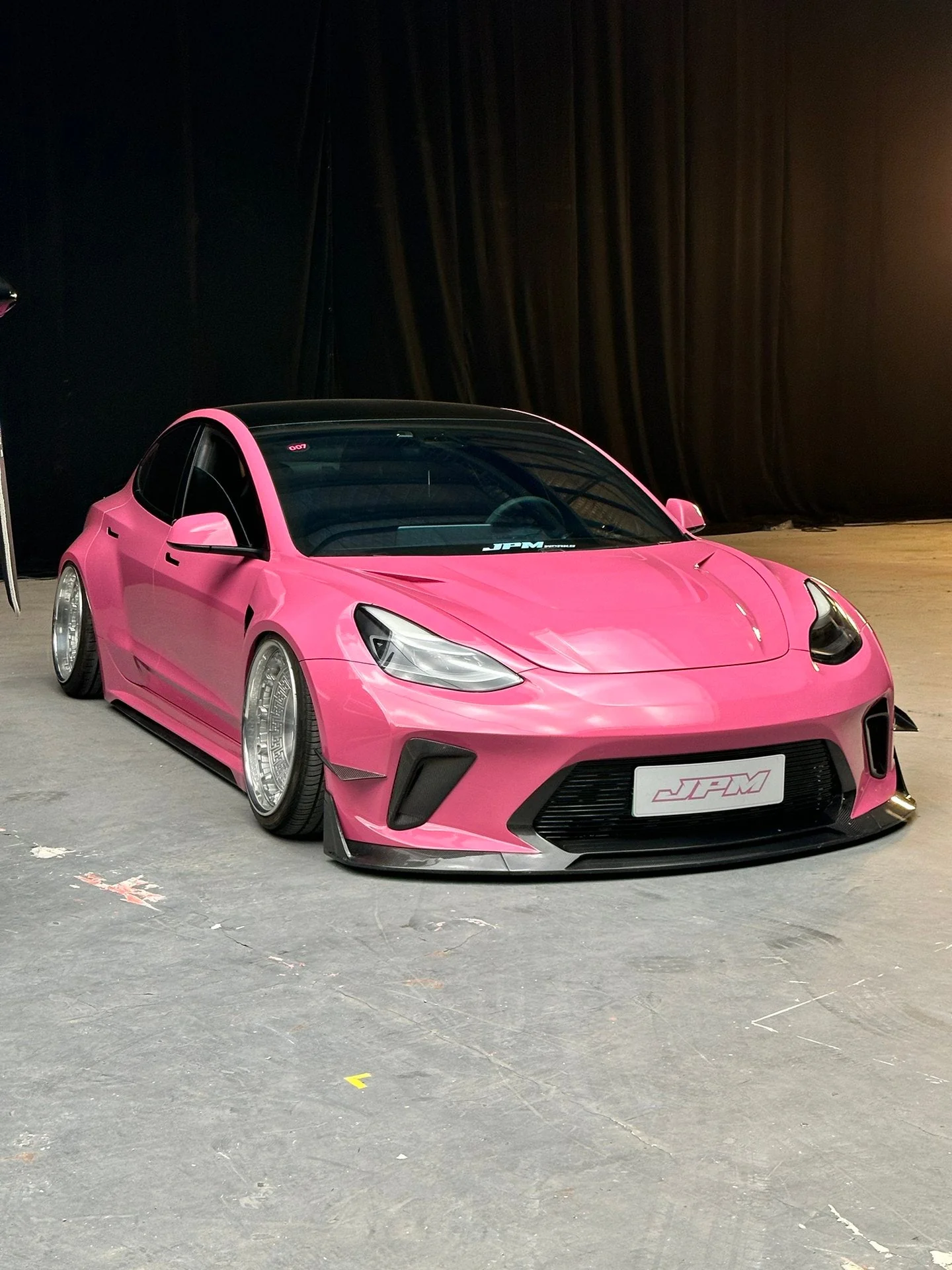 Robot Craftsman Tesla Model 3 2017-2023 “HACKER” Widebody FRP & Partial Carbon Full Kit - Image 11