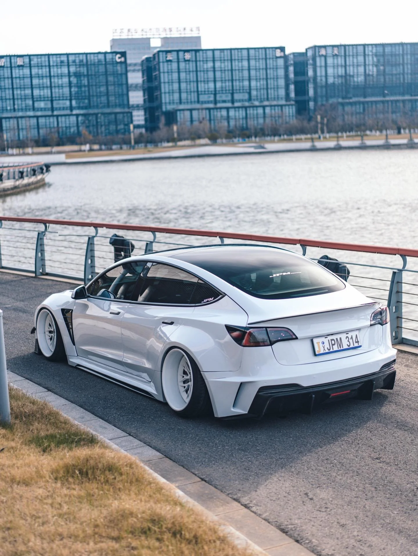 Robot Craftsman Tesla Model 3 2017-2023 “HACKER” Widebody FRP & Partial Carbon Full Kit - Image 19