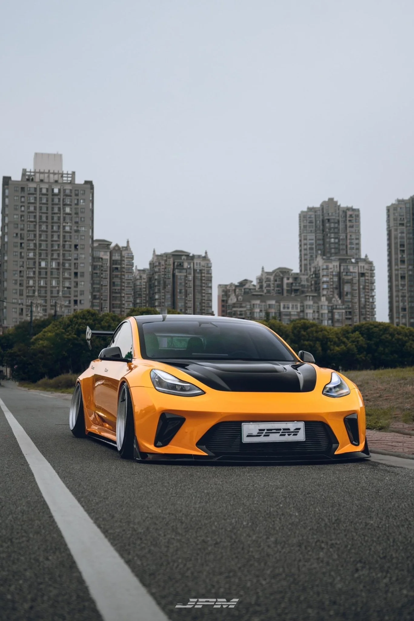 Robot Craftsman Tesla Model 3 2017-2023 “HACKER” Widebody FRP & Partial Carbon Full Kit - Image 21
