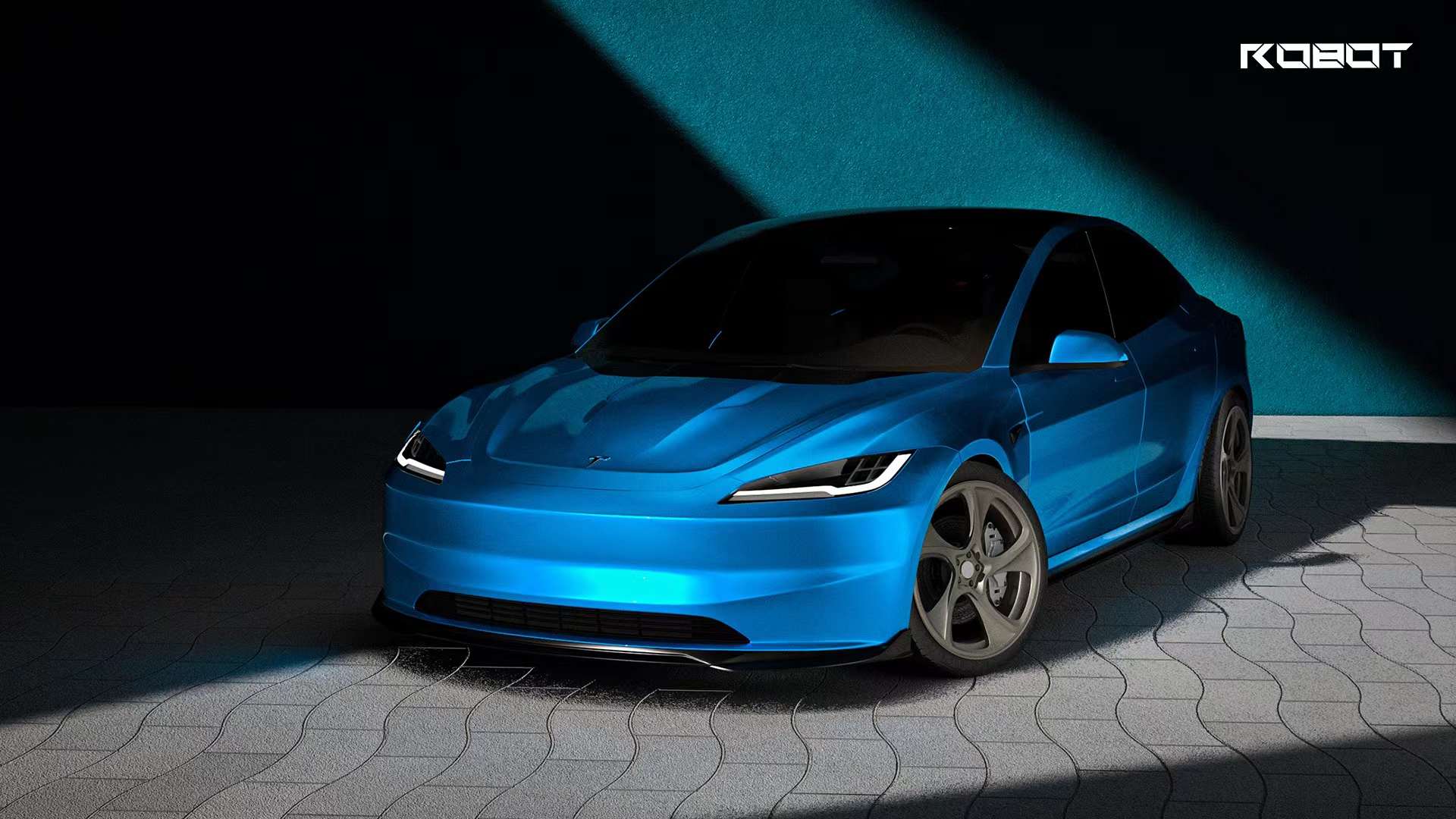 Robot Craftsman Tesla Model 3 Highland Front Splitter - Image 3