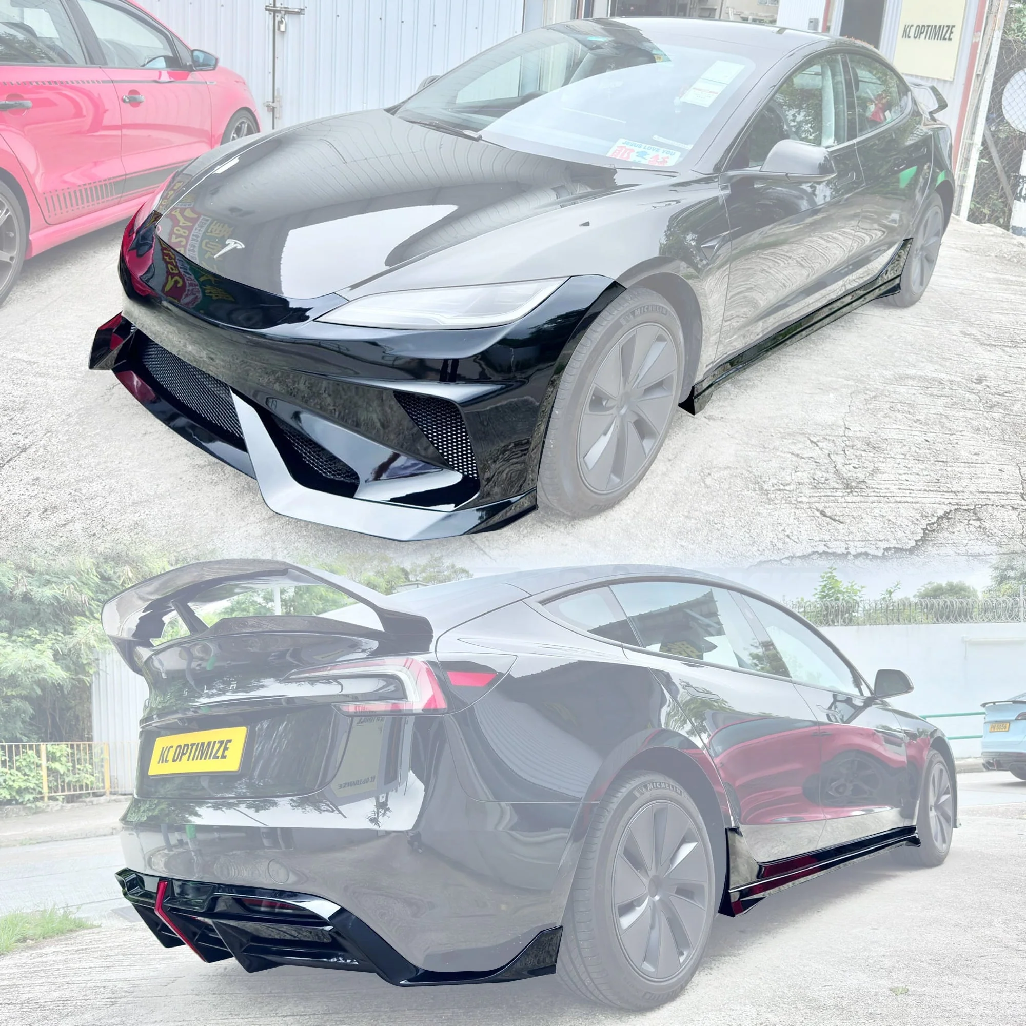Robot Craftsman Tesla Model 3 Highland "HACKER" Complete Body Kit Version 2