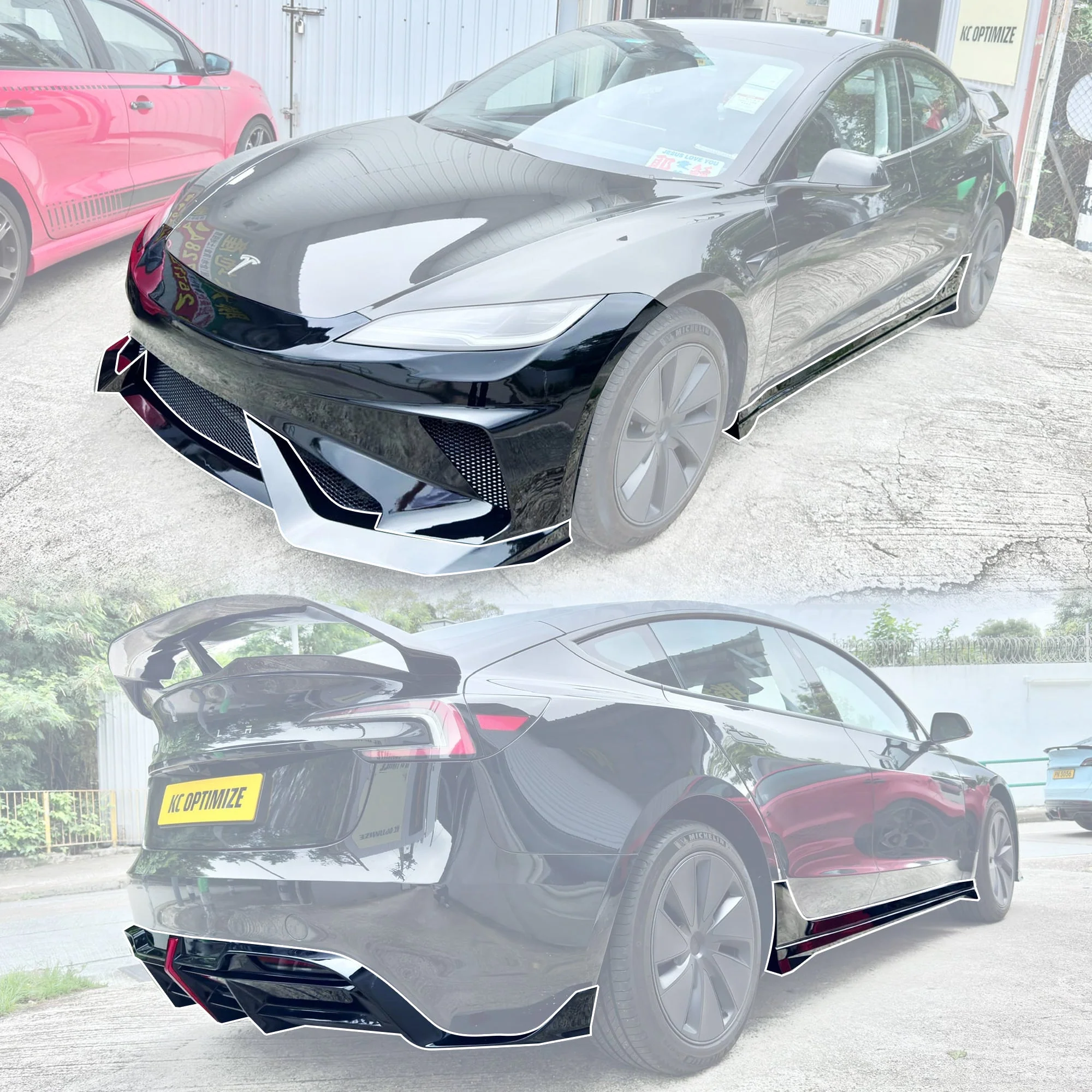 Robot Craftsman Tesla Model 3 Highland "HACKER" Complete Body Kit Version 2 - Image 7