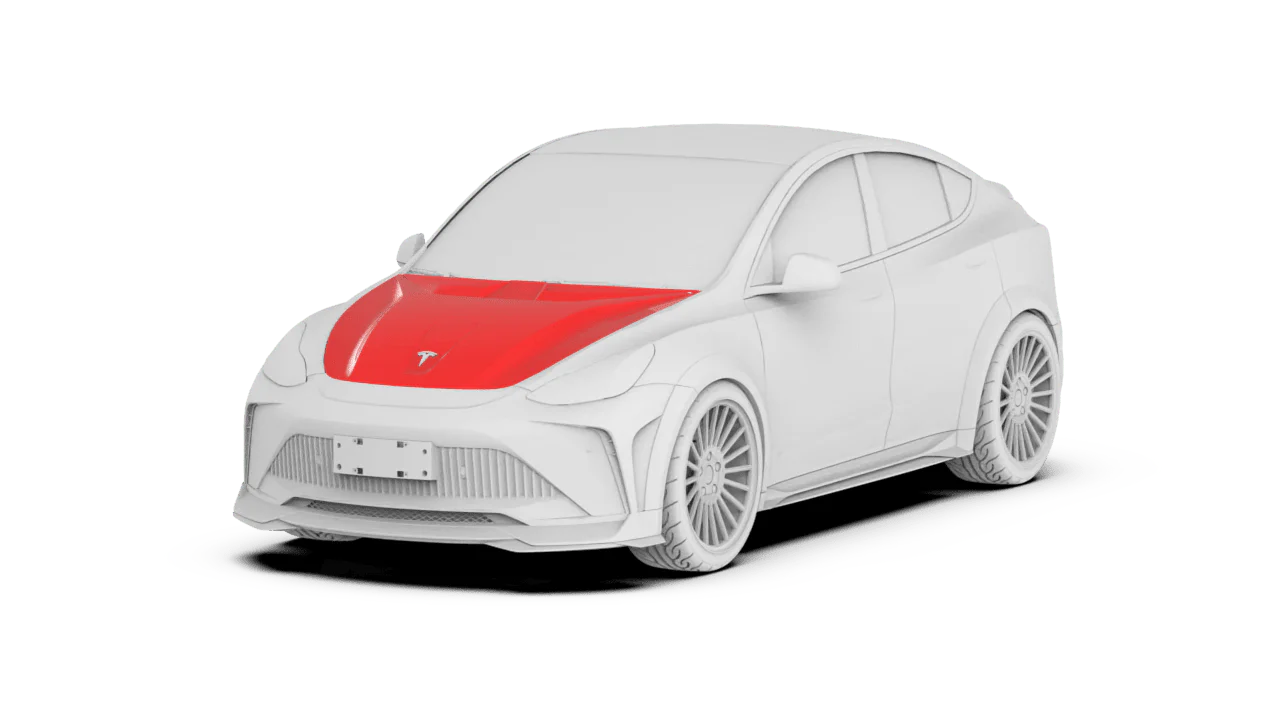 Robot Craftsman Tesla Model Y Starship Aluminium Bonnet / Hood - Image 2