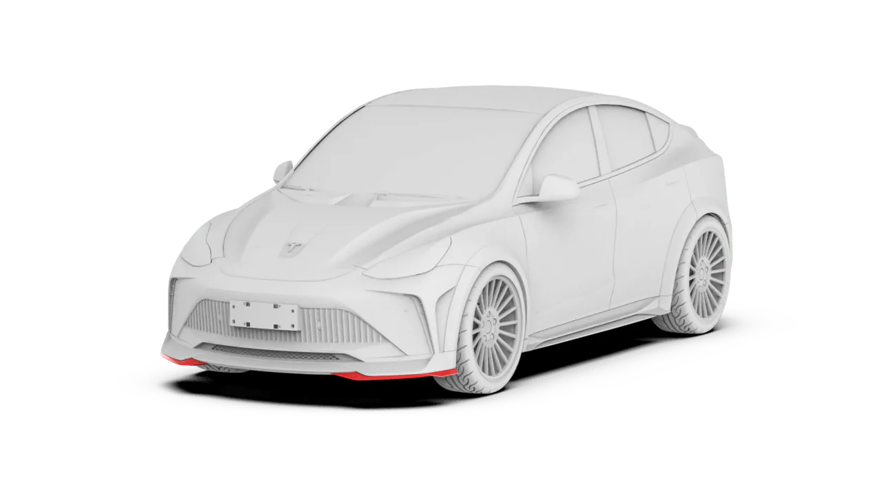 Robot Craftsman Tesla Model Y Starship Polypropylene Front Lip Addon - Image 2
