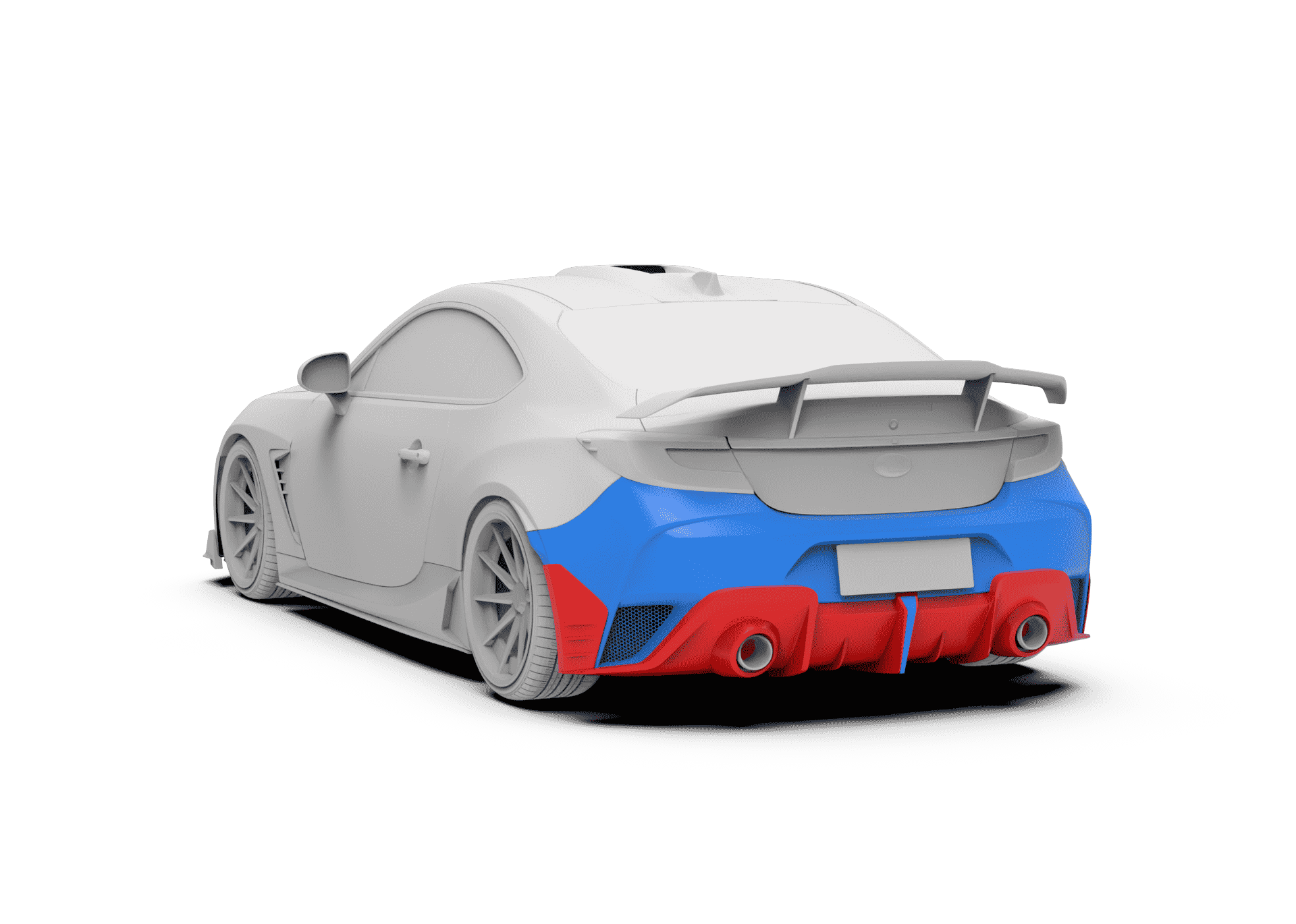Robot Craftsman Toyota GR86 / BRZ Narrow Rear Bumper & Diffuser - Image 2