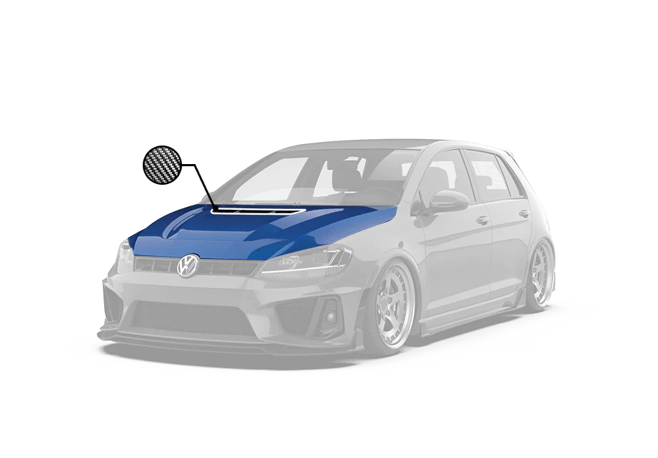 Robot Craftsman Volkswagen Golf / GTI / Golf R MK7 MK7.5 Hood / Bonnet - Image 2