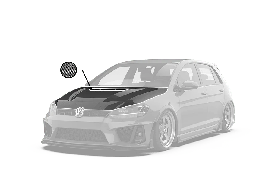Robot Craftsman Volkswagen Golf / GTI / Golf R MK7 MK7.5 Hood / Bonnet - Image 6