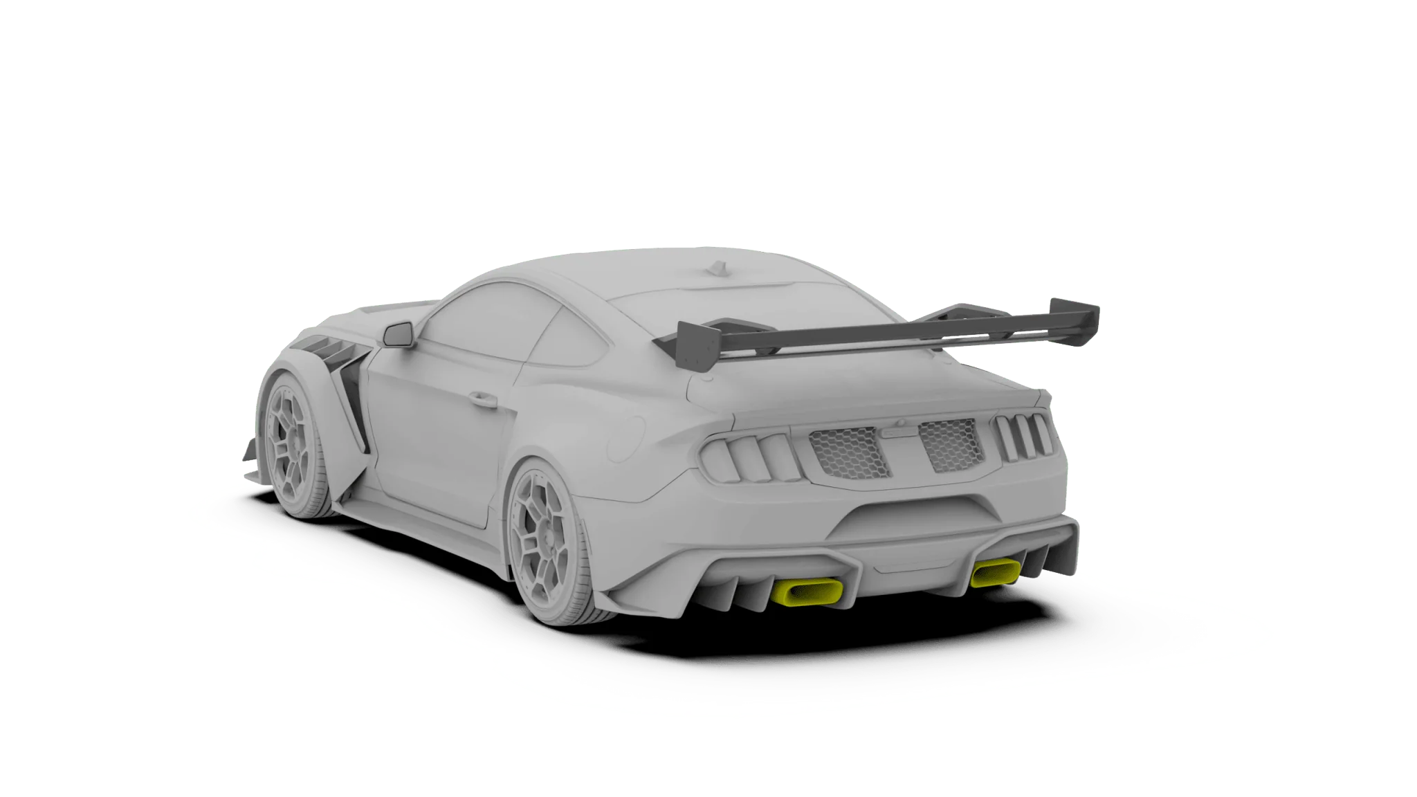 Robot Ford Mustang V5 GTR Widebody Exhaust Option