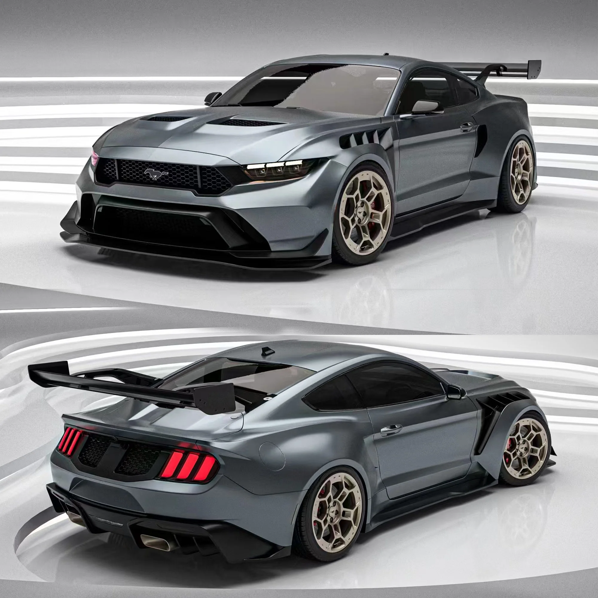 Robot Ford Mustang V5 GTR Widebody Kit for S550.1 & S550.2 - Image 2