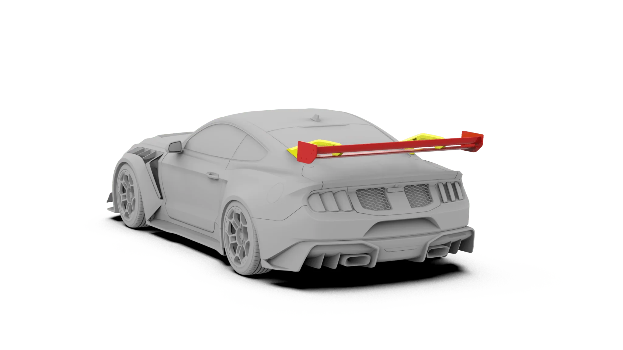 Robot Ford Mustang V5 GTR Widebody Spoiler/Wing for S550.1, S550.2 & S650 - Image 2