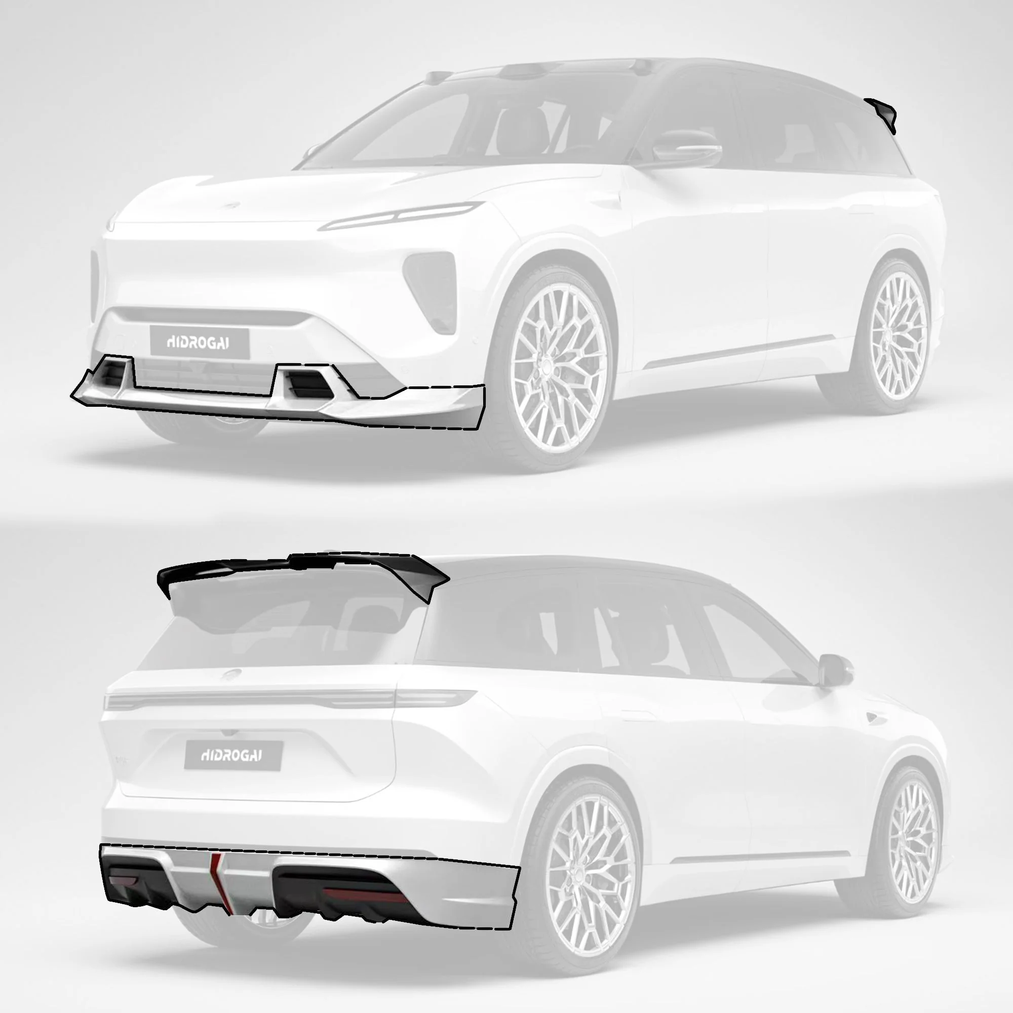 Robot NIO ES8 Lowline Bodykit (Hydrogai Series) 2023-2025 - Image 10