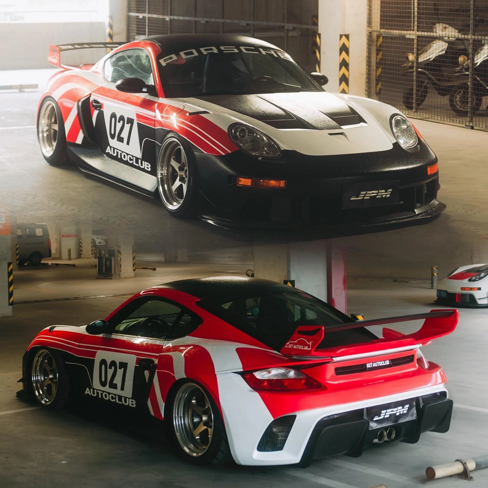 Robot Porsche 987.1 (2005-2009) "Stuka" Cayman Full FRP & Partial Carbon Widebody Kit - Image 2
