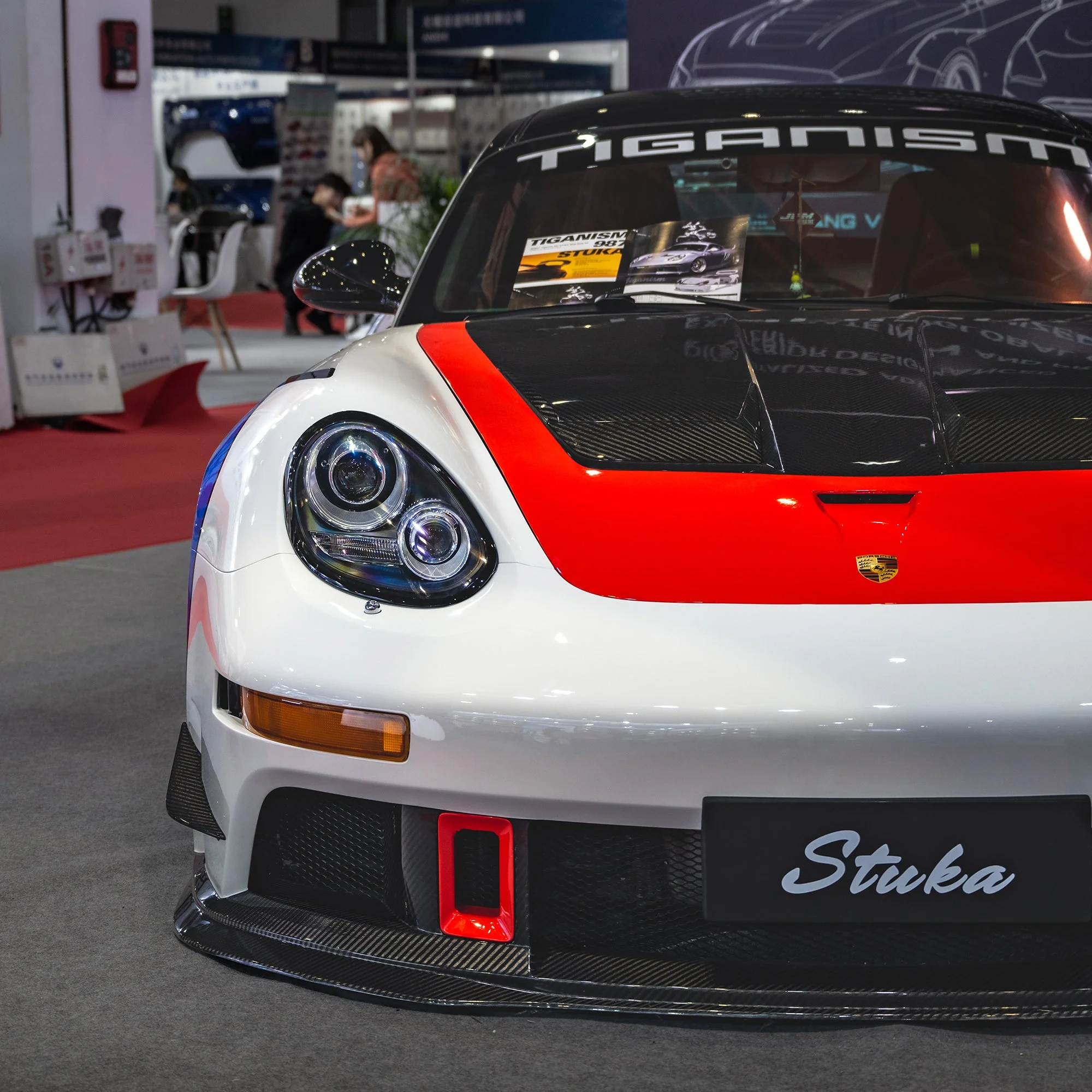 Robot Porsche 987.2 (2009–2012) "Stuka" Cayman Full FRP & Partial Carbon Widebody Kit - Image 16