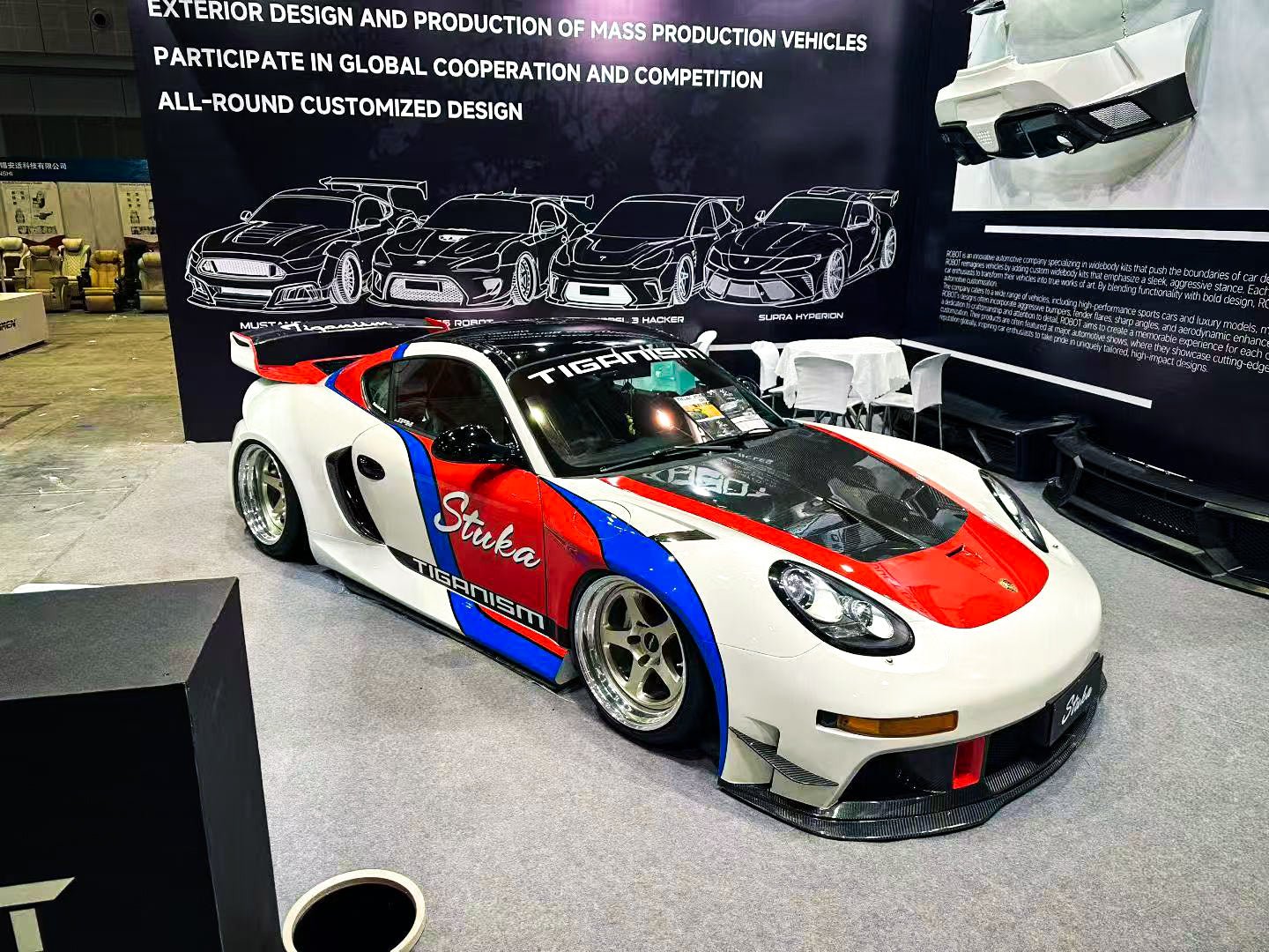Robot Porsche 987.2 (2009–2012) "Stuka" Cayman Full FRP & Partial Carbon Widebody Kit - Image 19