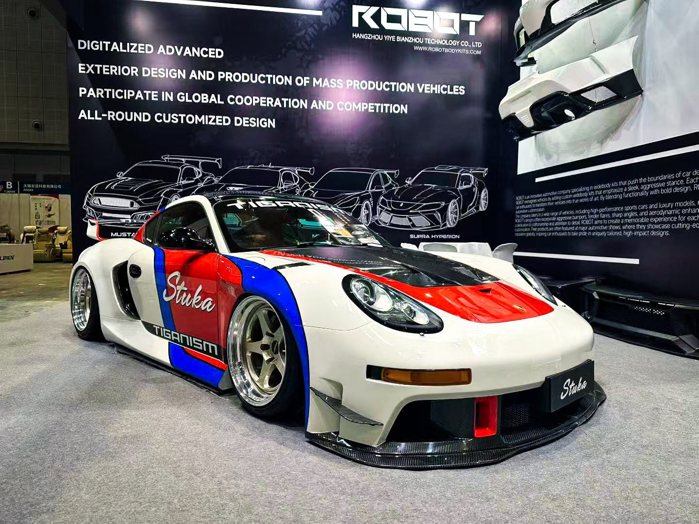 Robot Porsche 987.2 (2009–2012) "Stuka" Cayman Full FRP & Partial Carbon Widebody Kit - Image 20