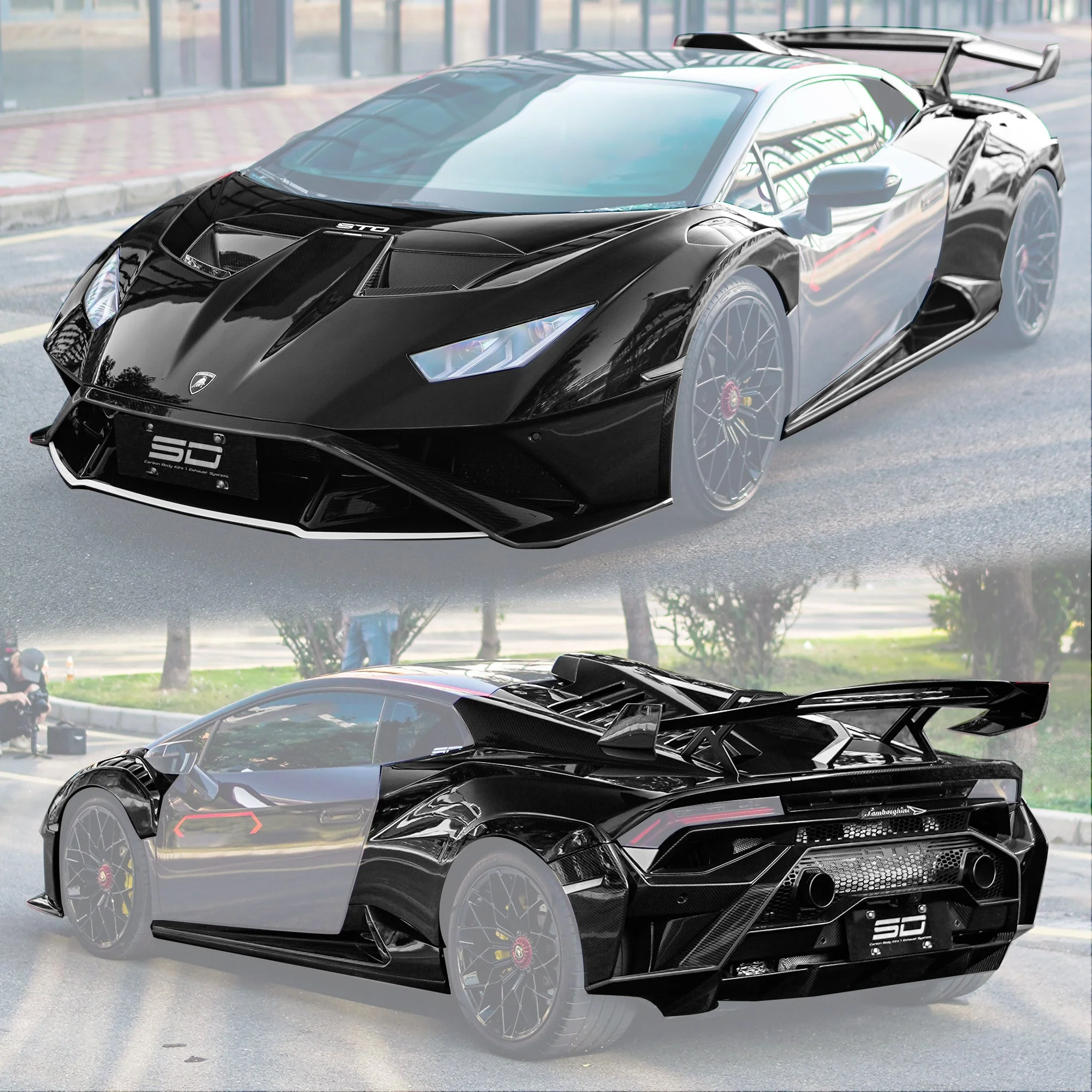 SD Dynamics Lamborghini Huracan to STO Conversion Dry-Carbon Full Body Kit - Image 52