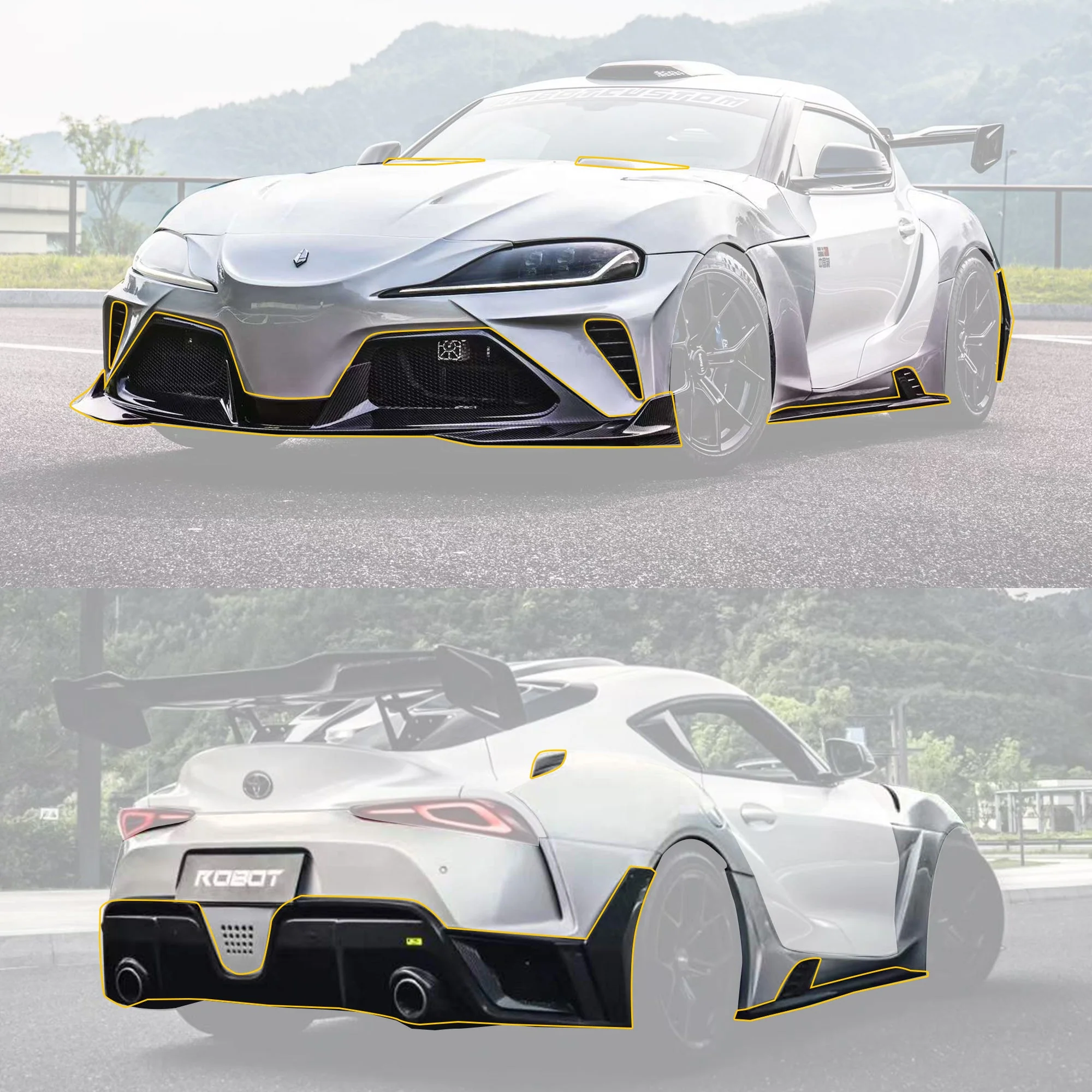 Robot Toyota GR Supra  Hyperion A Complete Narrow Body Kit - Image 20