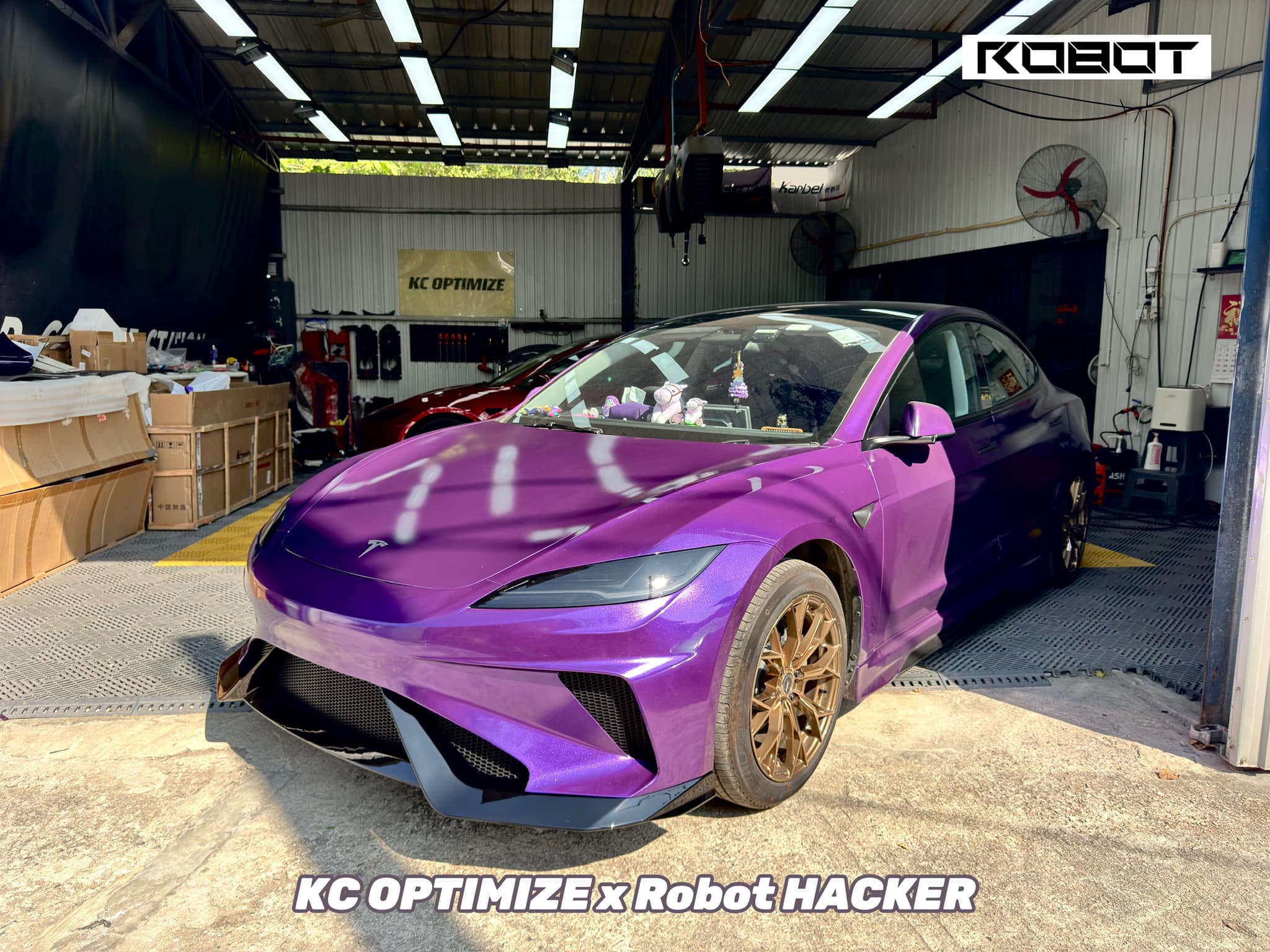 Robot Craftsman Tesla Model 3 Highland "HACKER" Front Bumper & Front Lip - Image 10