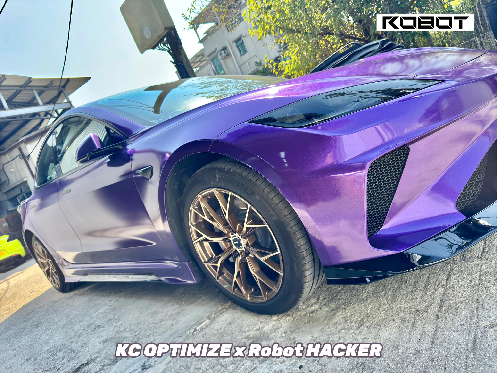 Robot Craftsman Tesla Model 3 Highland "HACKER" Front Bumper & Front Lip - Image 9