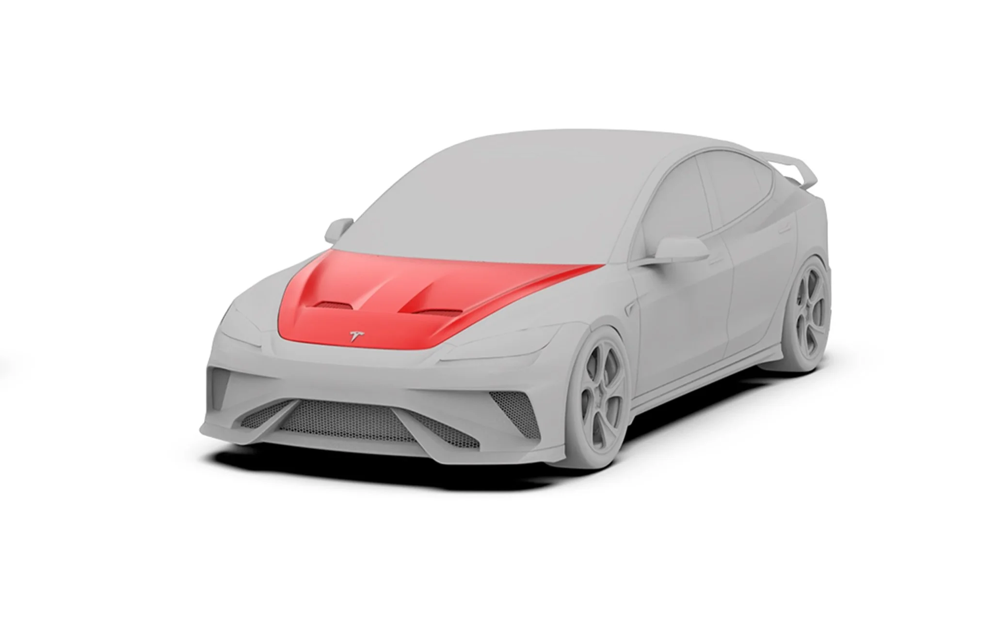 Robot Craftsman Tesla Model 3 Highland "HACKER" Hood / Bonnet - Image 2