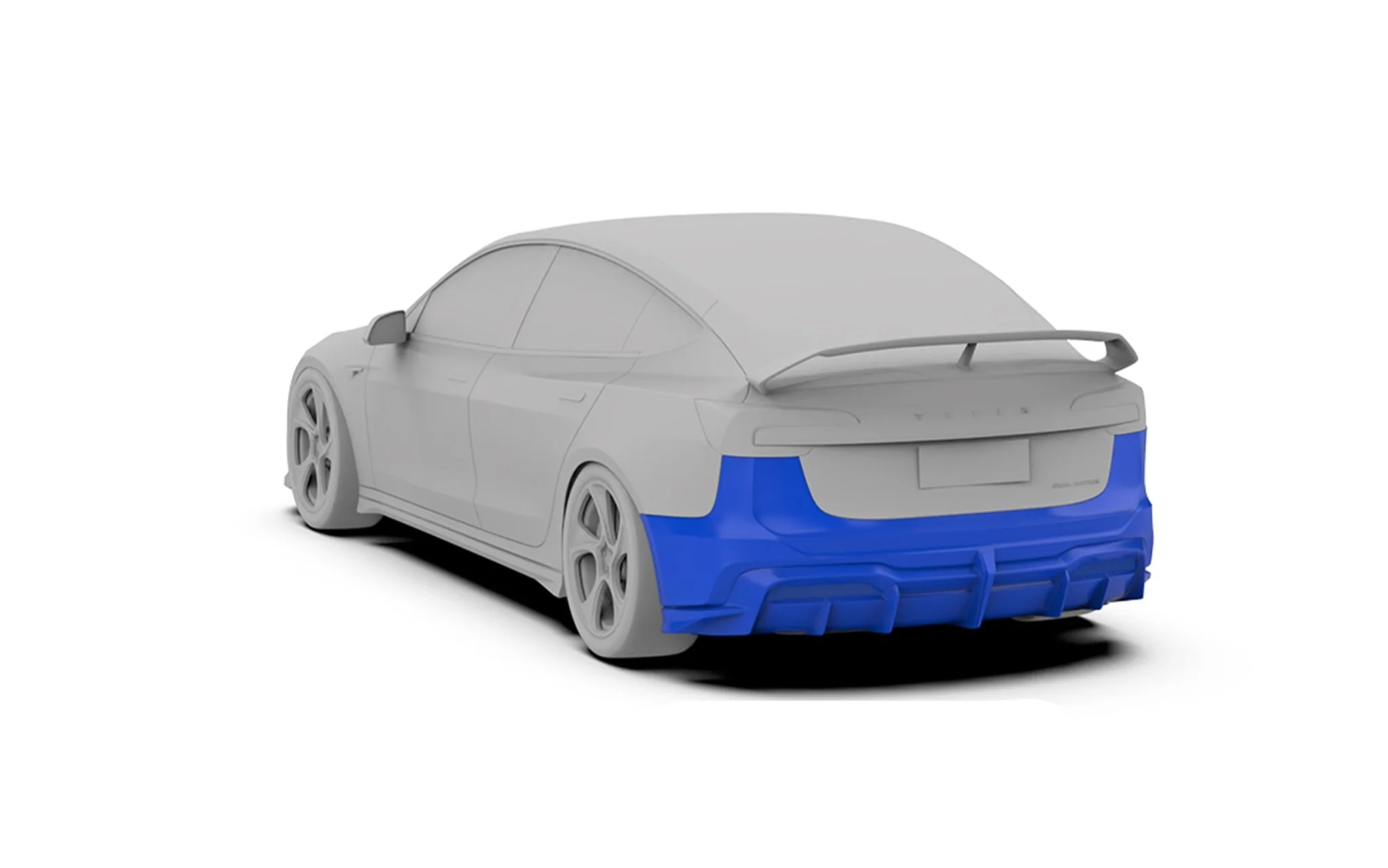 Robot Craftsman Tesla Model 3 Highland "HACKER" Rear Bumper & Diffuser