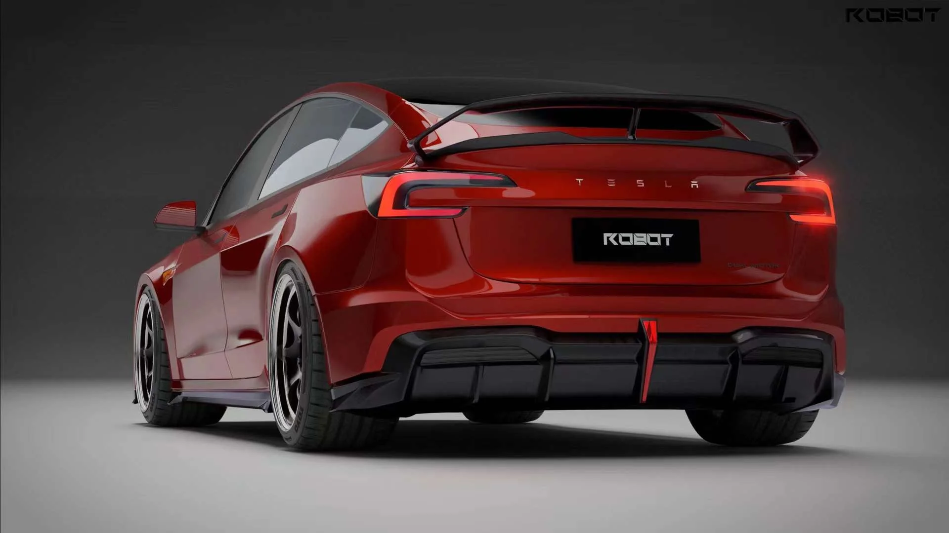 Robot Craftsman Tesla Model 3 Highland "HACKER" Rear Bumper & Diffuser - Image 4
