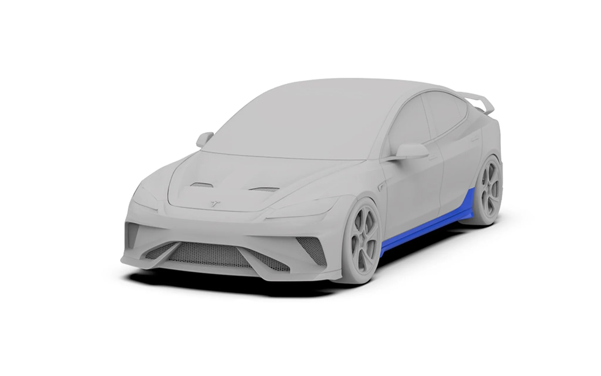 Robot Craftsman Tesla Model 3 Highland "HACKER" Side Skirts